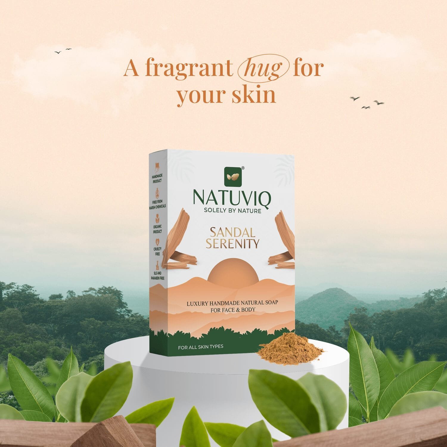 Sandal Serenity Glycerin Soap 110G - Image 3